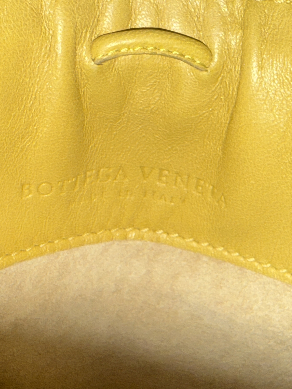 Bottega Veneta Intrecciato Shoulder Bag Woven Leather Frame Pochette Yellow - Picture 11 of 16